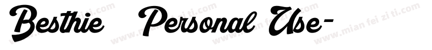 Besthie   Personal Use字体转换